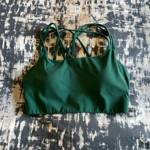 Athleta S Dark Green Sports Bra - Gently Used - Great Condition